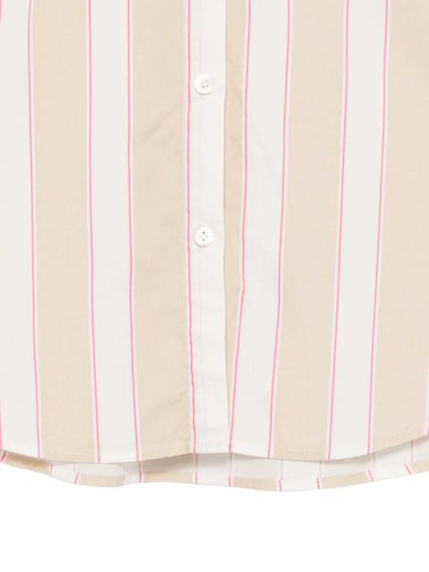 MC2 Saint Barth striped embroidered shirt - Neutrals