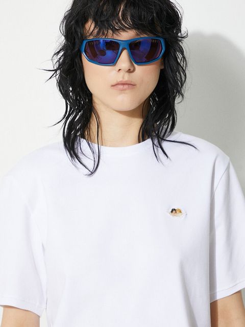 Fiorucci t-shirt Angel Patch Padded Cropped T-Shirt