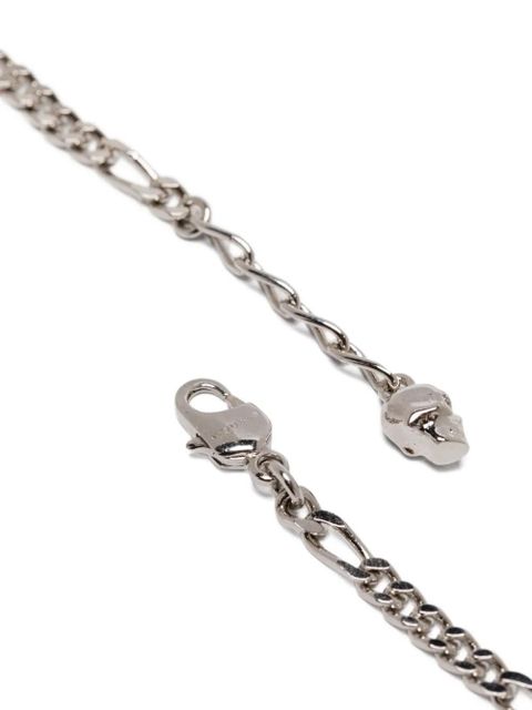 Alexander McQueen skull-charm curb-chain necklace - Silver - zdjęcie produktu nr 2