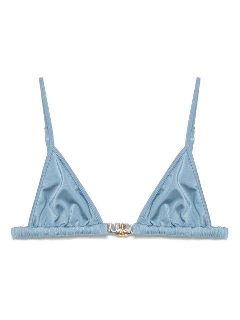 Chloé logo-lettering bikini top - Blue - zdjęcie produktu nr 1