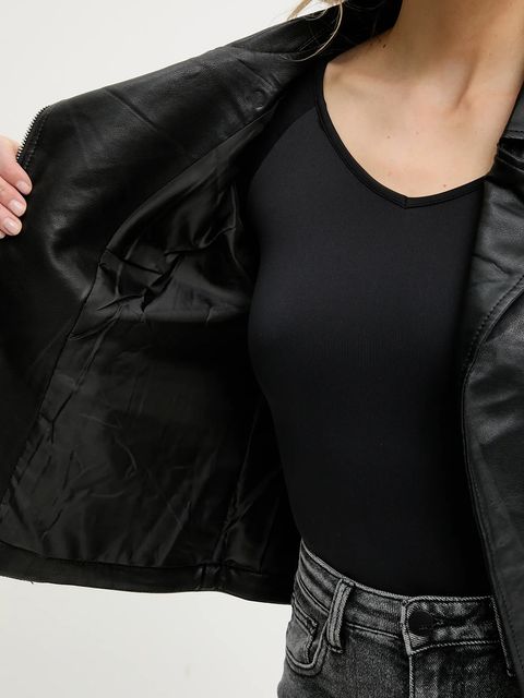 Answear.LAB ramoneska kolor czarny przejściowa