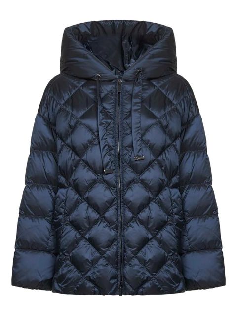 Max Mara SOFTFE quilted hooded coat - Blue - zdjęcie produktu nr 1