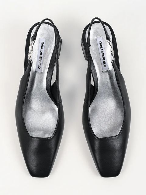 Karl Lagerfeld czółenka skórzane Kayla