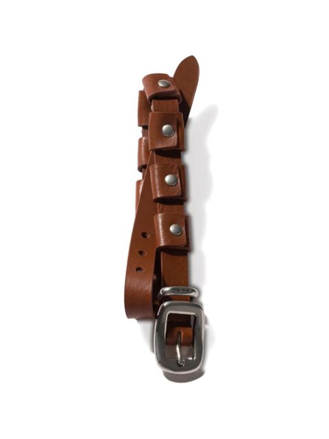 Miu Miu buckled leather bracelet - Brown - zdjęcie produktu nr 2