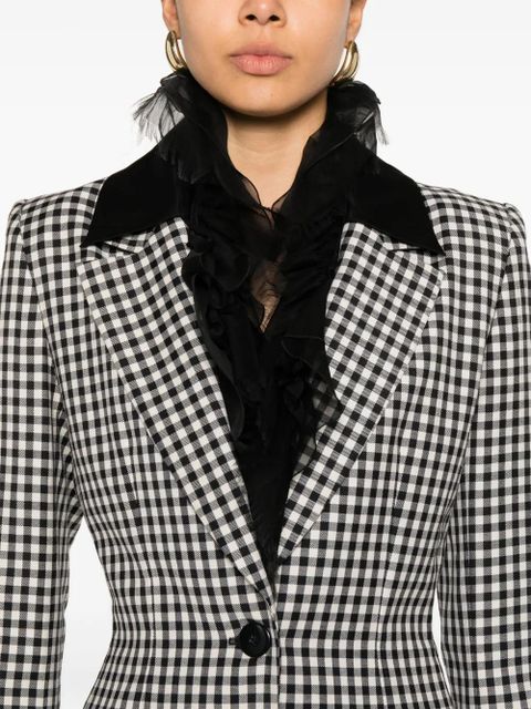 Givenchy Pre-Owned 1990s check-pattern blazer - Black