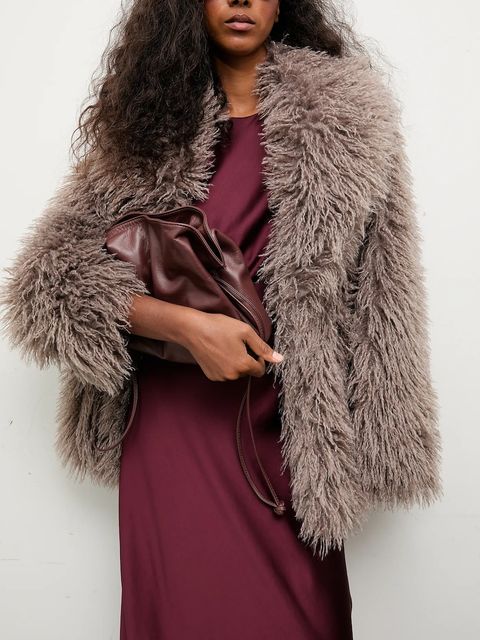 Answear.LAB kurtka kolor brązowy przejściowa