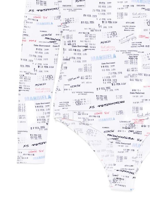 MM6 Maison Margiela printed bodysuit - White
