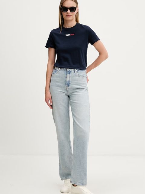 Tommy Jeans T-shirt damski bawełniany - zdjęcie produktu nr 1