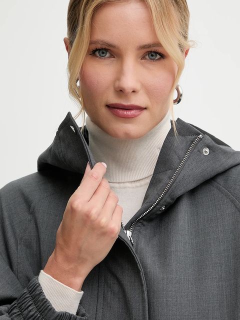 MAX&Co. kurtka z dodatkiem wełny kolor szary zimowa 2526486064200 - zdjęcie produktu nr 2