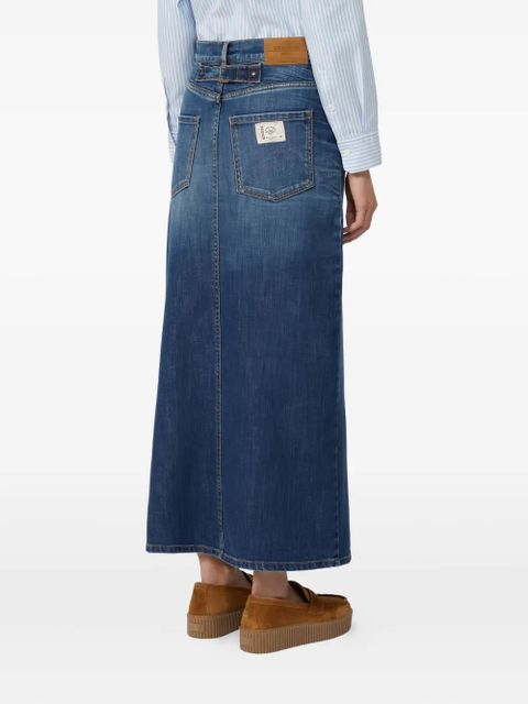 Weekend Max Mara Zarelia denim midi skirt - Blue