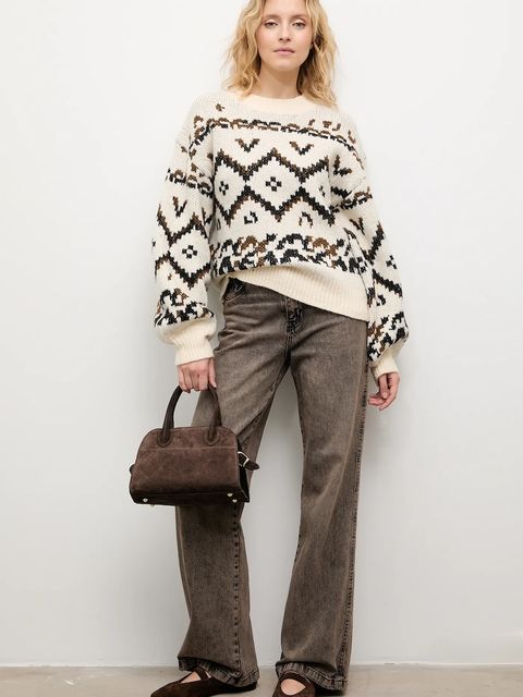 Answear.LAB sweter z wełną damski kolor beżowy ciepły - zdjęcie produktu nr 2