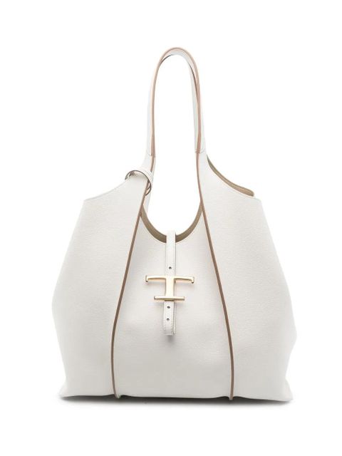 Tod's medium leather tote bag - White - zdjęcie produktu nr 1
