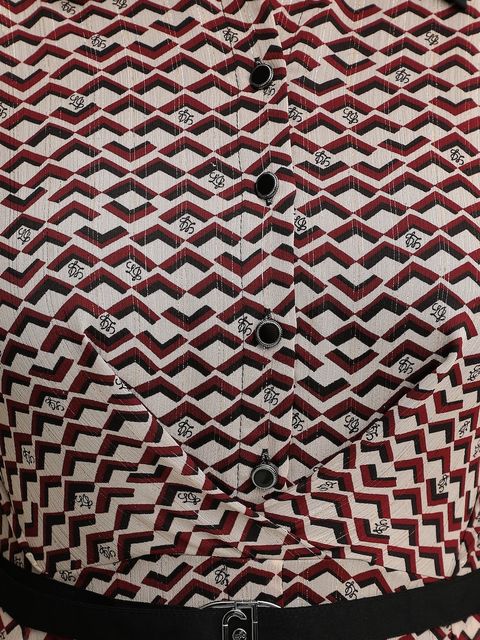 Liu Jo sukienka kolor bordowy midi rozkloszowana MF5066 TS116