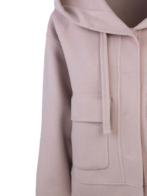 Weekend Max Mara Gary hooded patch-pocket jacket - Pink