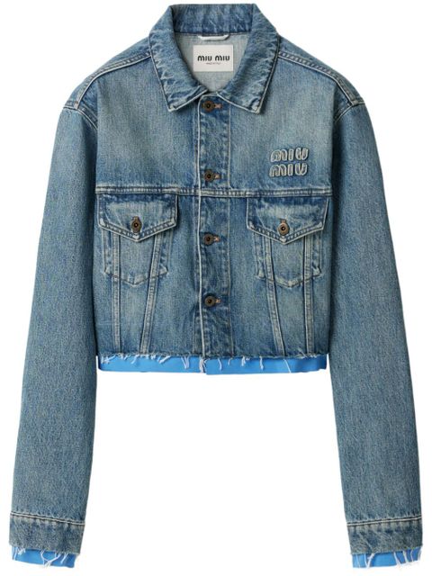 Miu Miu denim jacket - Blue - zdjęcie produktu nr 1