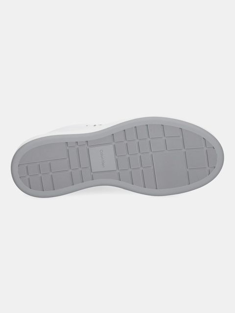 Calvin Klein sneakersy BASKET LACE UP LTH ML damskie kolor biały YW0YW01945