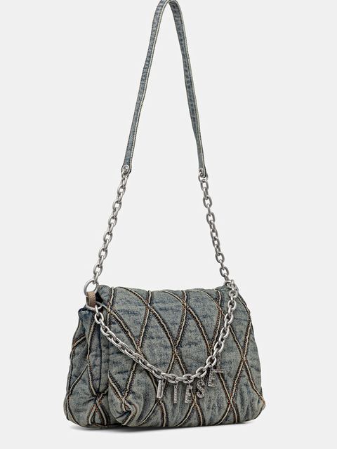 Diesel torebka jeansowa CHARM-D CHARM-D kolor niebieski X09596.P5570