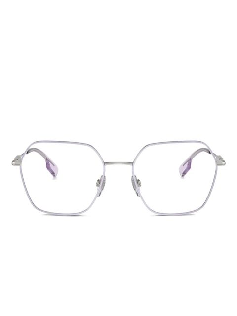 Burberry Eyewear BE1381 geometric-frame glasses - Purple - zdjęcie produktu nr 1