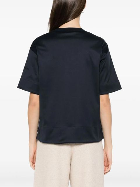 Max Mara short-sleeve silk top - Black