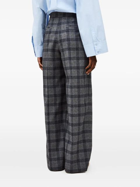 Ba&Sh Tad plaid pleated trousers - Grey