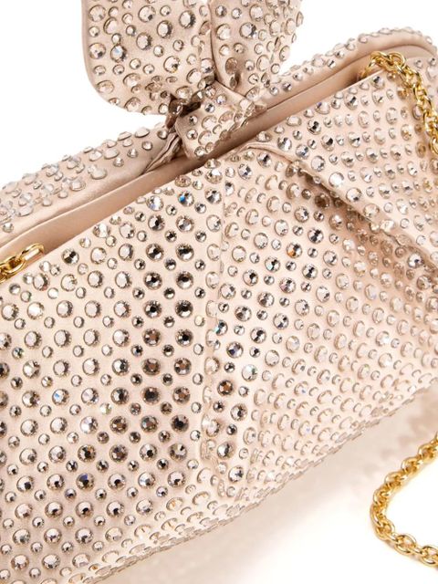 Aquazzura crystal-embellished clutch bag - Gold - zdjęcie produktu nr 2