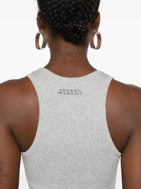 ISABEL MARANT Tysha ribbed tank top - White - zdjęcie produktu nr 2