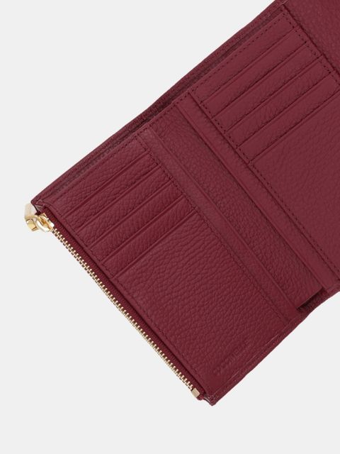 Coccinelle portfel skórzany damski kolor bordowy E2.MD5.11.D6.01