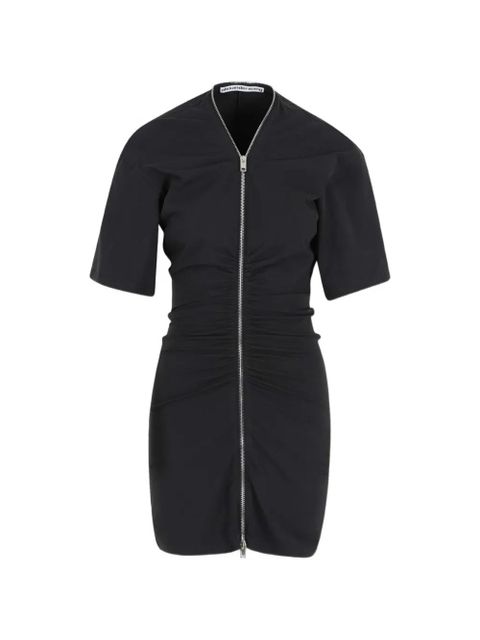 Alexander Wang zip-up gathered dress - Black - zdjęcie produktu nr 1
