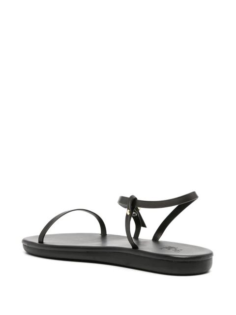 Ancient Greek Sandals Niove flat leather sandals - Black