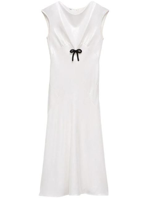 Prada sequined midi dress - White