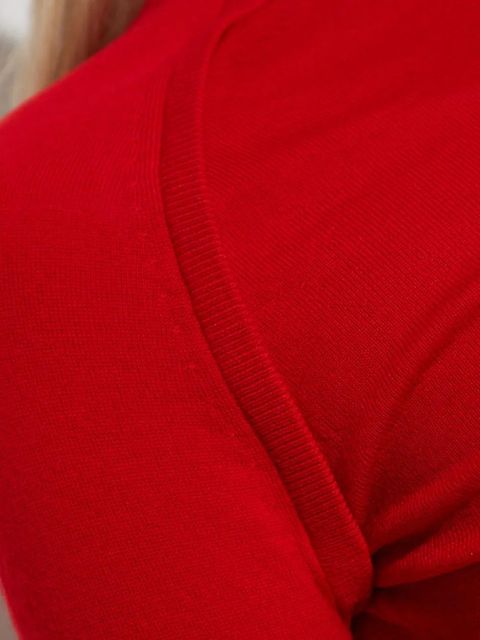 Victoria Beckham wool high neck top - Red