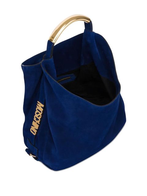 Moschino suede tote bag - 750 BLUE