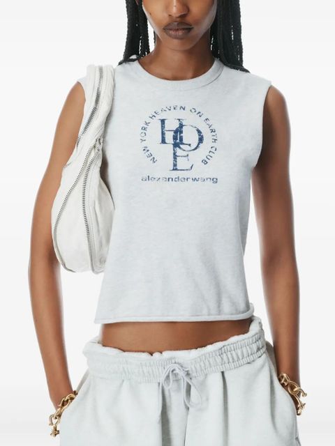 Alexander Wang graphic stamp t-shirt - Grey