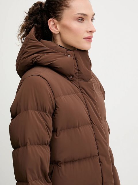 Columbia kurtka puchowa Amaze Puff kolor brązowy zimowa 2134894