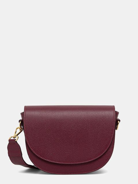 Answear.LAB torebka skórzana kolor bordowy - zdjęcie produktu nr 1