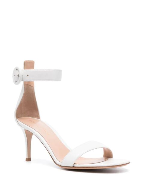 Gianvito Rossi Portofino 70mm leather sandals - White
