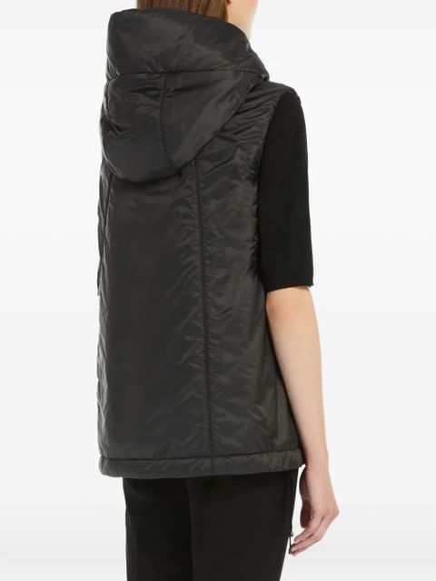 Max Mara hooded quilted gilet - Black