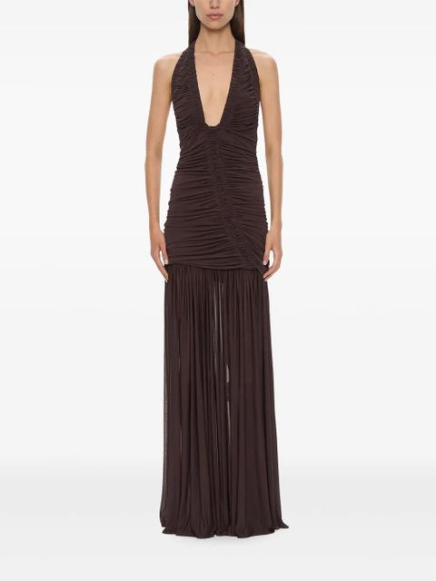 Christopher Esber Orion maxi gown - Brown - zdjęcie produktu nr 1