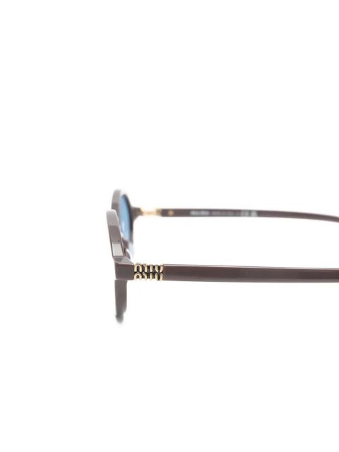Miu Miu Eyewear oval-frame sunglasses - Brown