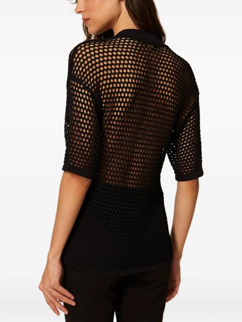 TWINSET pocket polo top - Black