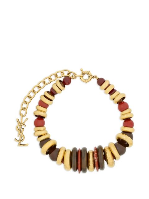 Saint Laurent Loulou beaded charm necklace - Gold - zdjęcie produktu nr 1