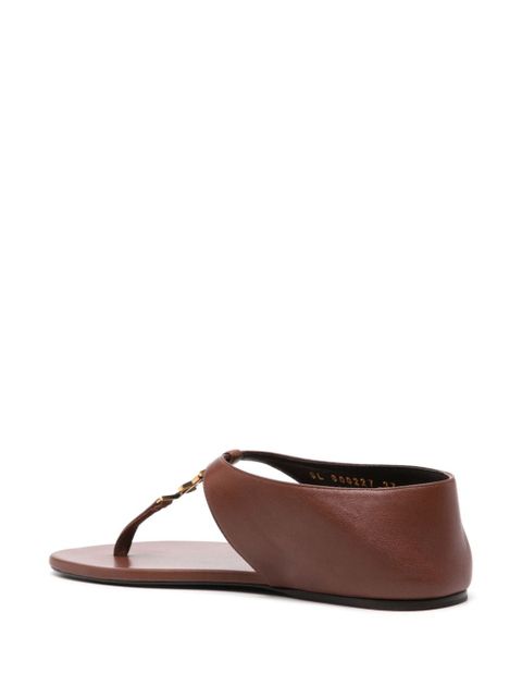 Saint Laurent Cassandra sandals - Brown