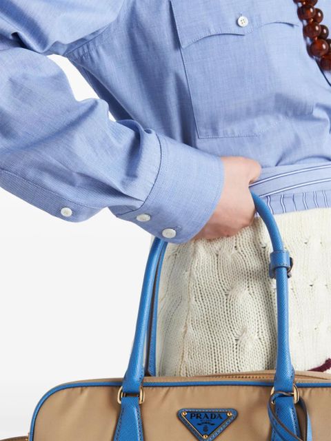 Prada long-sleeve cotton shirt - Blue