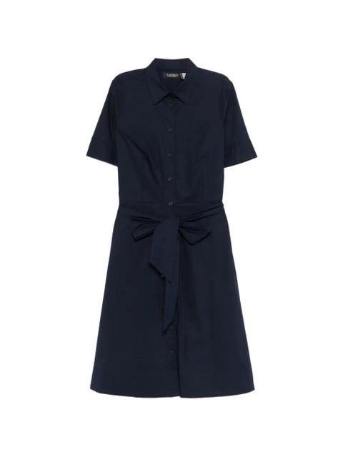 Lauren Ralph Lauren tie-waist shirt midi dress - Blue - zdjęcie produktu nr 1