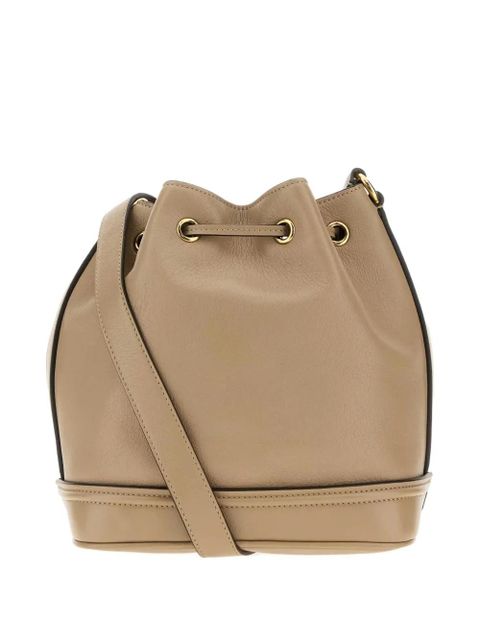 Chloé Cappuccino leather drawstring bucket bag - Neutrals