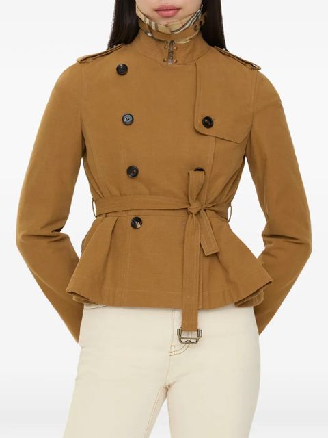 Burberry cotton Isabella trench jacket - Brown