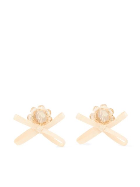 Simone Rocha crystal-embellished earrings - Neutrals - zdjęcie produktu nr 1