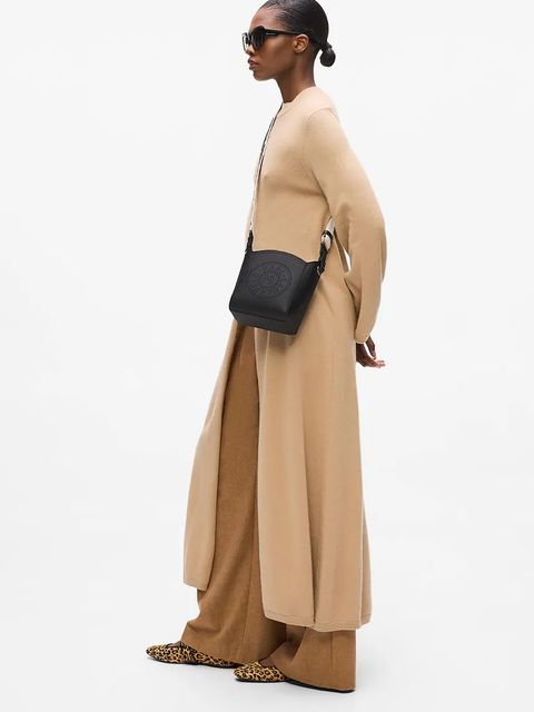 Karl Lagerfeld torebka skórzana K/CIRCLE kolor czarny A4W30067