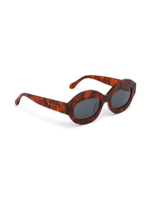 Marni Eyewear round-frame sunglasses - Brown - zdjęcie produktu nr 2