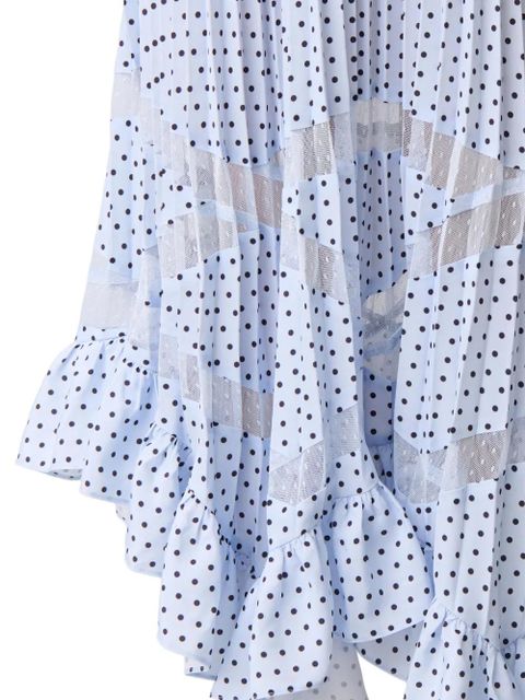 Claudie Pierlot ruffled midi dress - Blue